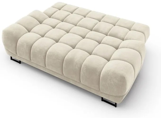 Béžová trojmiestna rozkladacia pohovka so zamatovým poťahom Windsor &amp; Co Sofas Cirrus