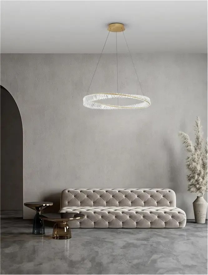 Krištáľový luster Aurelia 45W 80 zlaté