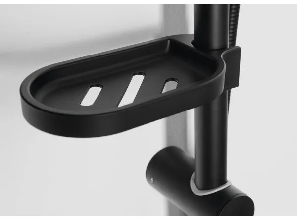 Aqualine - Sprchová sada KERA matná čierna