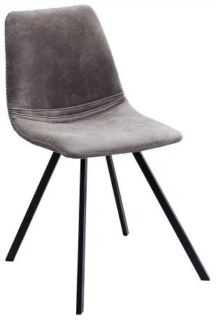 Jedálenská stolička Amsterdam Retro tmavo sivá