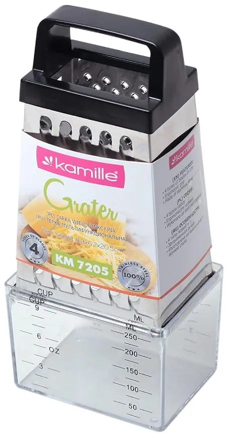 4-stranné nerezové strúhadlo s nádobou