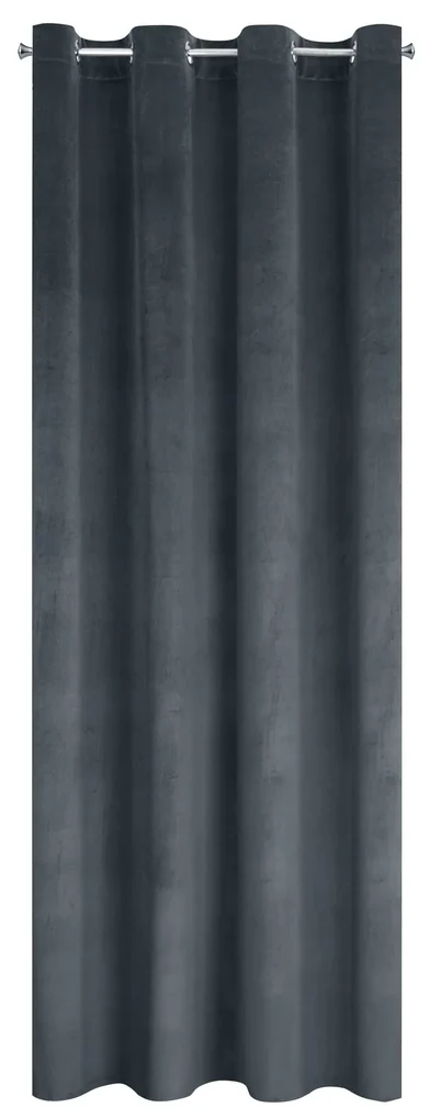 ZATEMŇOVACÍ ZÁVES NA KRÚŽKOCH ANTARA 140X270 CM GRAFITOVÁ