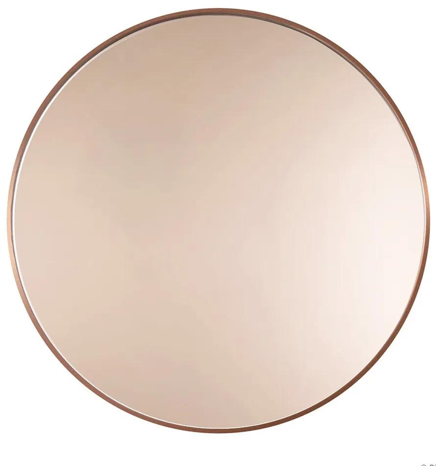 Zrkadlo Scandi Mono copper Rozmer: Ø 100 cm