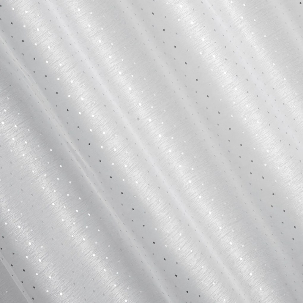 ZÁCLONA NA KRÚŽKOCH SIBEL 300X160 CM BIELA