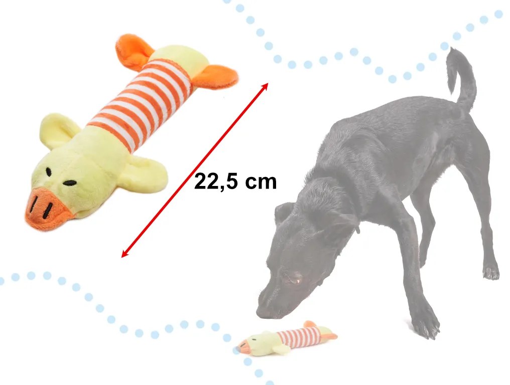 IKO Plyšová pískacia hračka pre psa - kačica