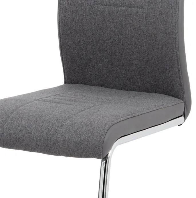 BONTEC Jedálenská stolička, sivá, látka, DCL-405 GREY2 Farba: Šedá