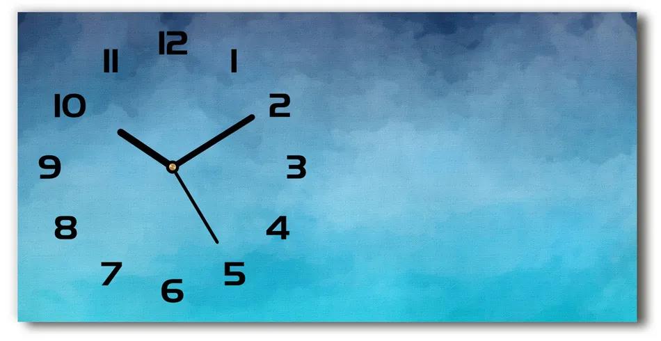 Vodorovné Moderné sklenené hodiny na stenu Dym pl_zsp_60x30_f_66423081