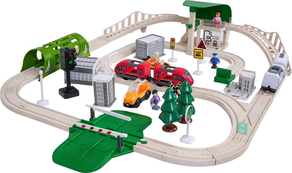 Ramiz Železničné mesto so svetlami a zvukom Funkcia 80el.