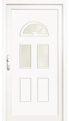 Vchodové plastové dvere A1400 100 Ľ, biele