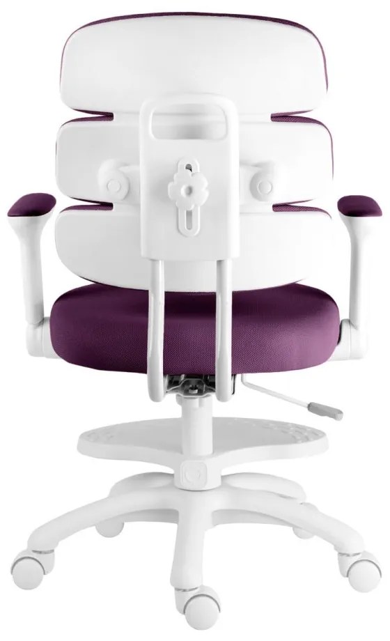 Detská rastúca stolička Neoseat KIDDY THREE — látka, fialová