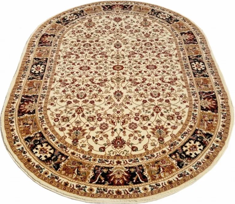 DC Koberec Orient ovál 006 krémová Rozmer: 70×140 cm