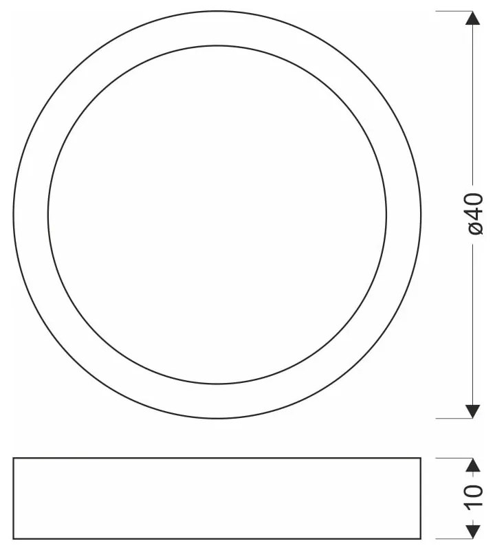 Biele/v prírodnej farbe LED stropné svietidlo ø 40 cm Lazio – Candellux Lighting