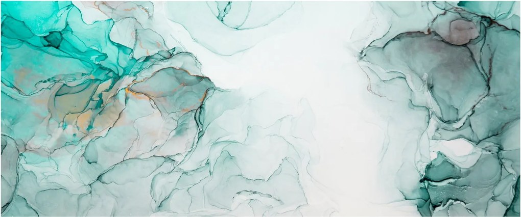 Obraz - Atramentová abstrakcia 2 (120x50 cm)