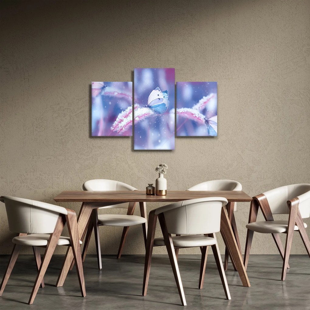 Obraz - Motýle v zime (90x60 cm)