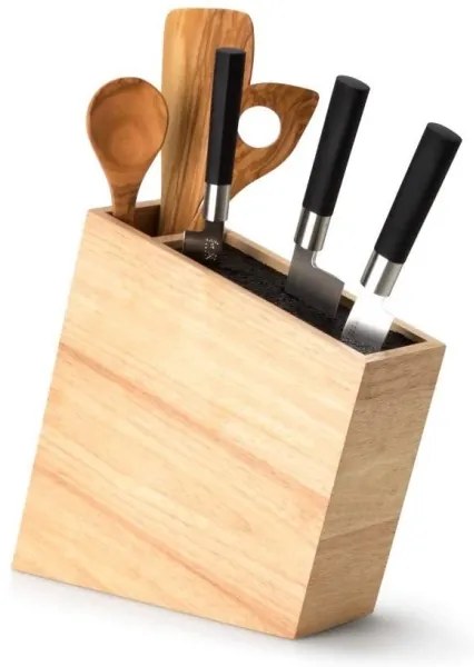 Continenta C3317 - Stojan na nože s flexi vložkou a priehradkou 31x9x28 cm