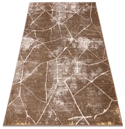 Moderný koberec MEFE 2783 Mramor - Štrukturálny, dve vrstvy rúna, tmavo-béžová Veľkosť: 140x190 cm