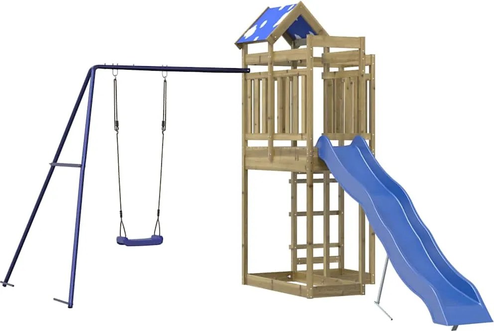 vidaXL Vonkajšia súprava na hranie impregnovaná borovica