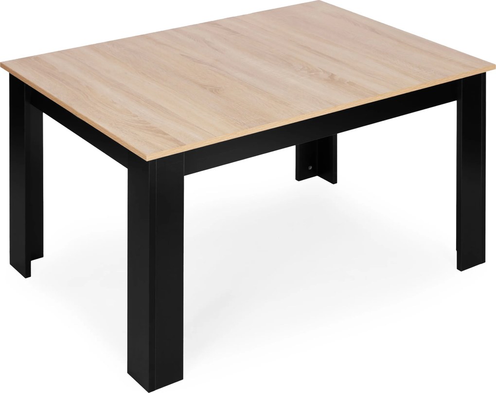 ModernHome Jedálenský stôl pre 4 osoby 120x80 cm - dub sonoma ModernHome