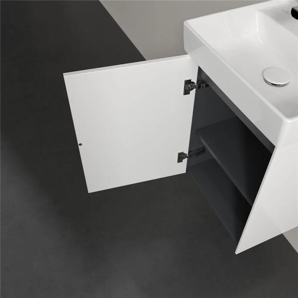 VILLEROY &amp; BOCH Collaro závesná skrinka pod umývadielko, 1 dvierka, pánty vľavo, 410 x 344 x 546 mm, Glossy White, C00500DH