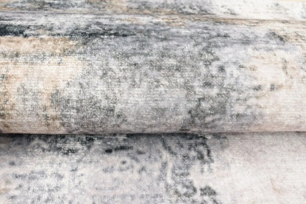 TA Koberec JZ-1113 FLANNEL PRINTED Sivý (flanelový) Obdĺžnikový Rozmer: 200x250 cm