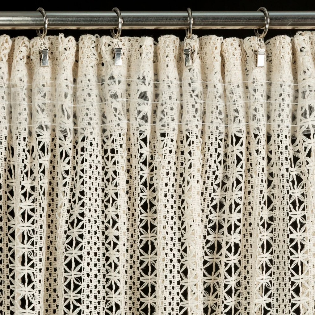 ZÁVES NA PÁSKE BONITA 140X270 CM PRÍRODNÁ