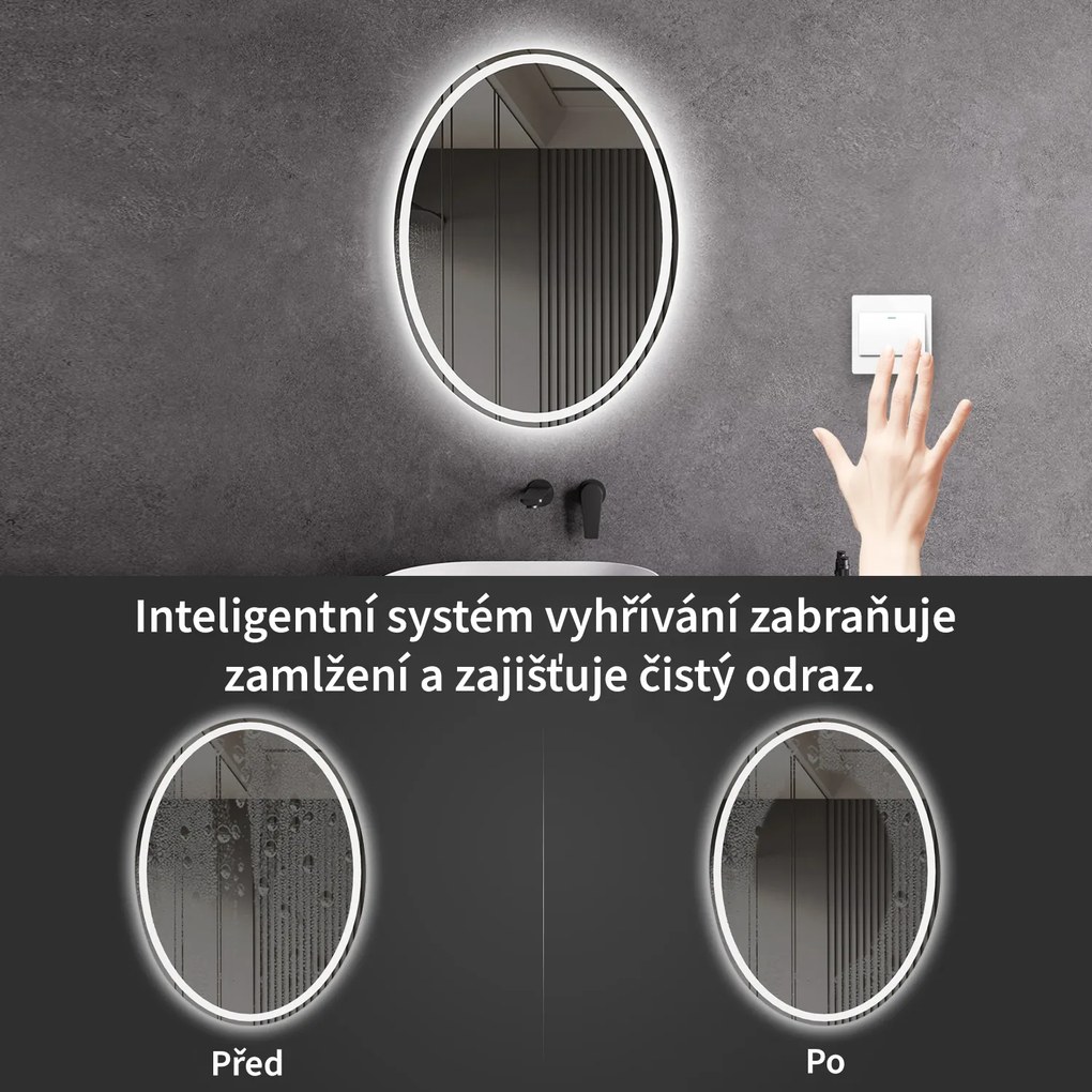 Cerano Cielo, LED kúpeľňové 60x80 cm, CER-CER-476705