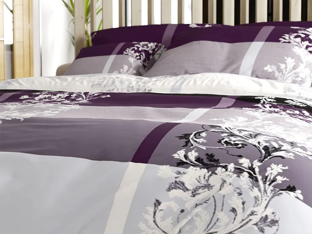 Obliečky z mikrovlákna LUXURY fialové Rozmer obliečky: 70 x 90 cm | 140 x 220 cm