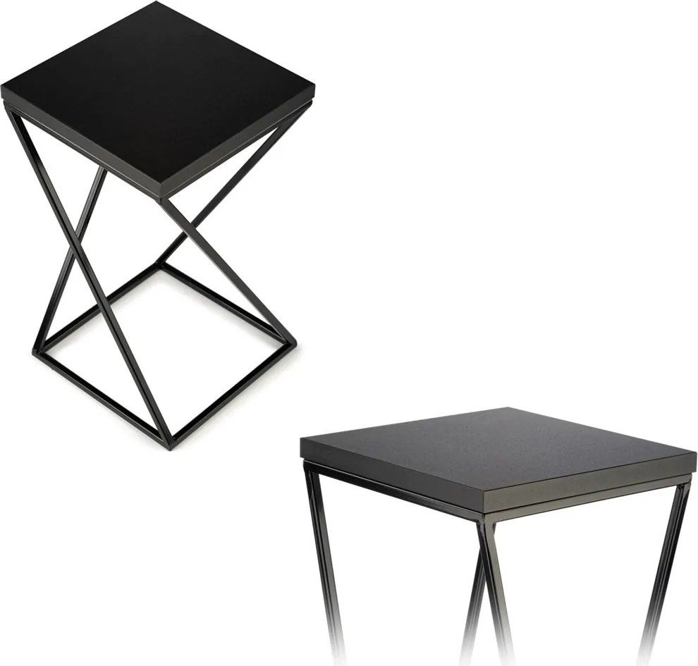 STOJAN NA KVETINÁČ LOFT7 40X24X24 CM ČIERNA