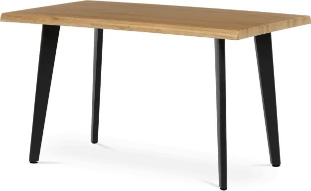 Jedálenský stôl HT-F4413 divoký dub / čierny