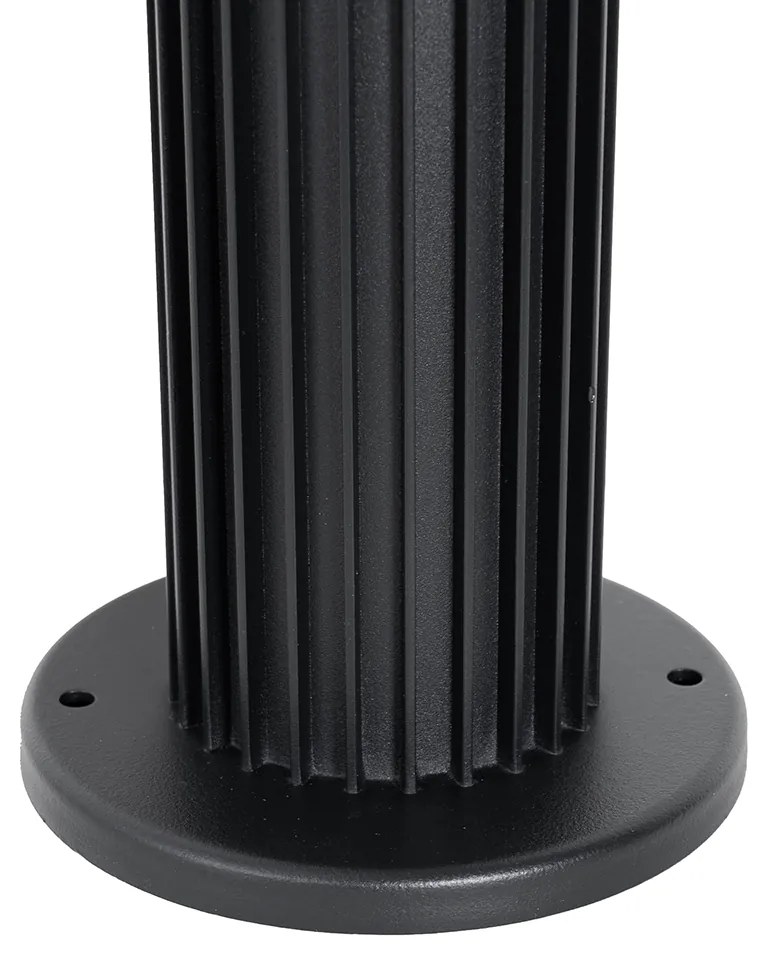 Inteligentný vonkajší stĺpik čierny 80 cm IP44 RGBW vr. GU10 50mm - Boris