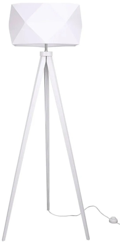 Stojacia lampa Diamond, 1x textilné tienidlo (výber zo 4 farieb), (výber z 5 farieb konštrukcie)