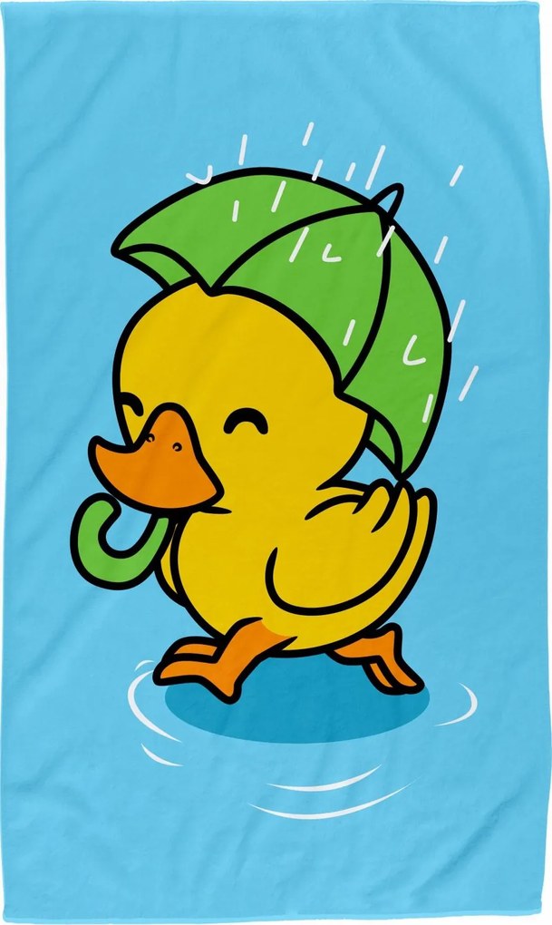 Detský bavlnený uterák ANIMALS 30x50 cm - Kačička