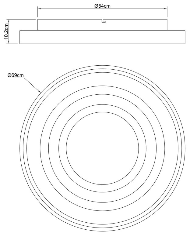 GLOBO GOFFI 48398-75 Stropné svietidlo