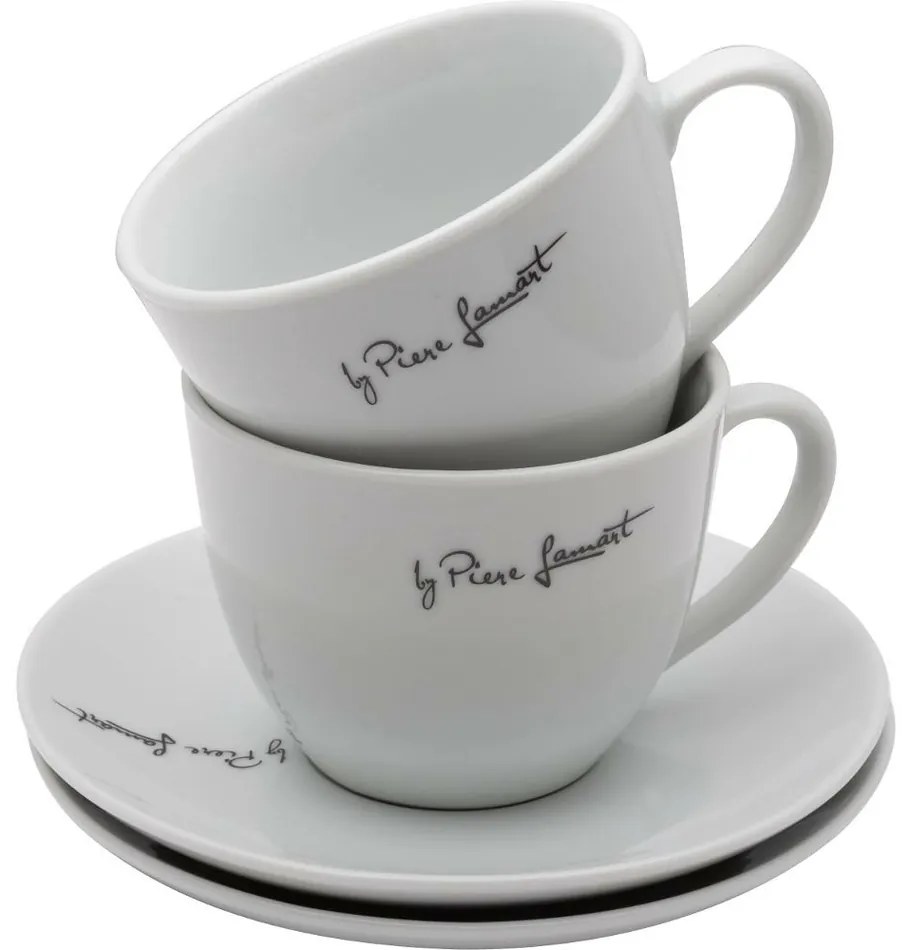 Lamart LT9207 2-dielna súprava šálok s podšálkou Kaffe, 300 ml