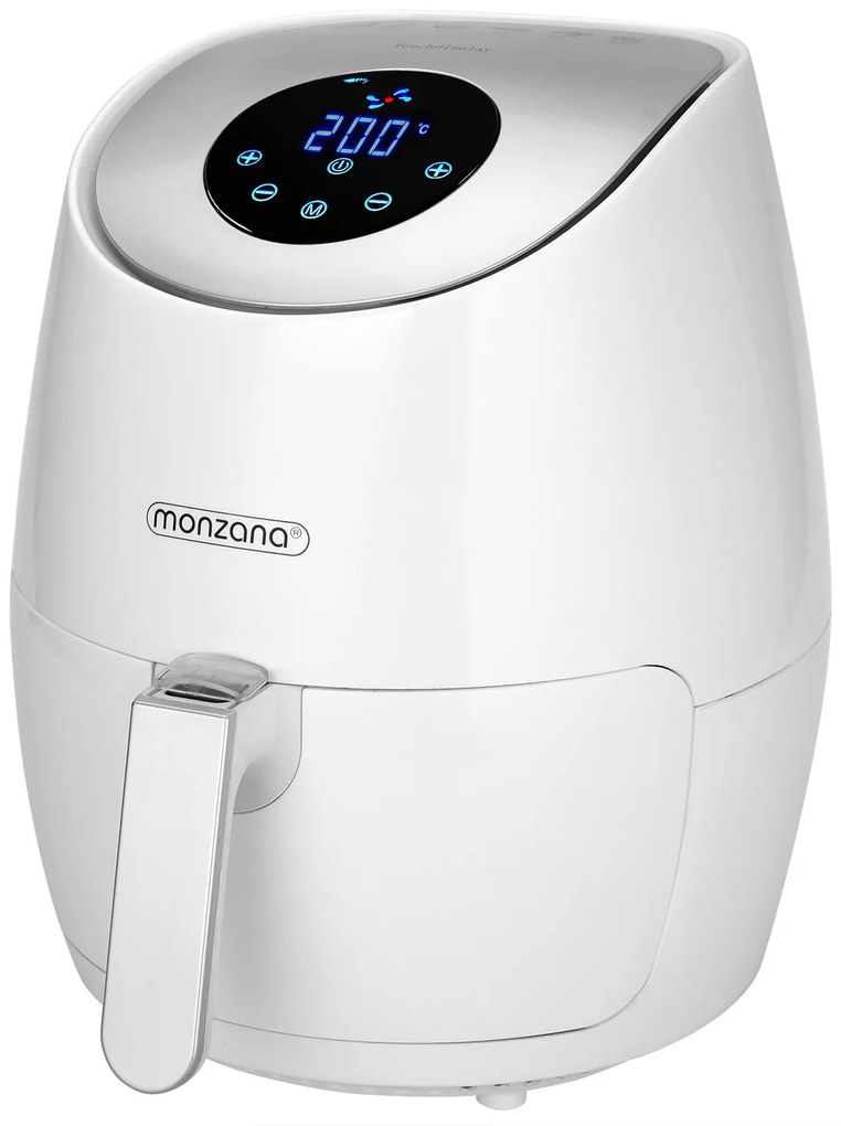InternetovaZahrada Teplovzdušná fritéza FRYER 1 white – 9 v 1 s dotykovým displejom 1485 W 3,6 l