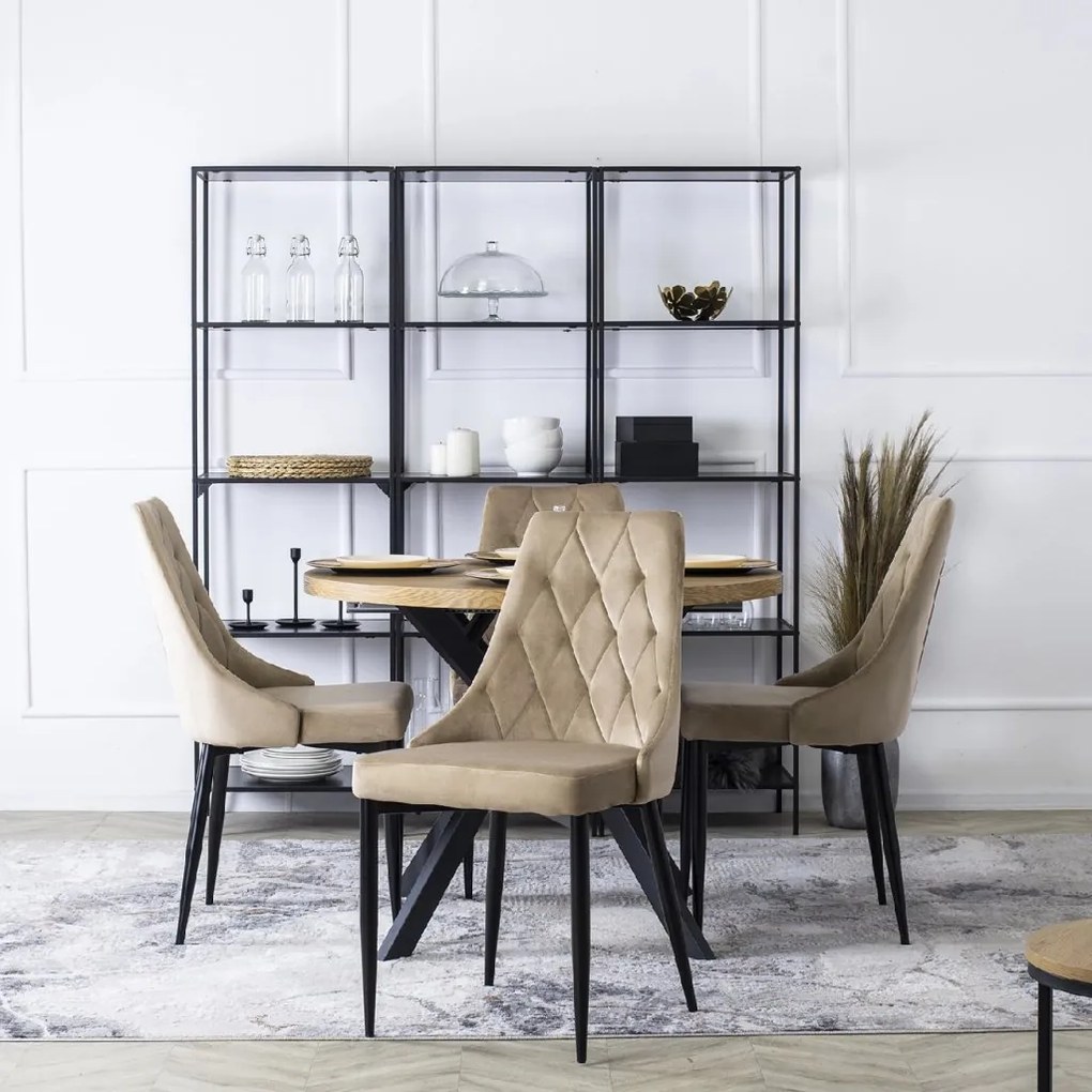 PROXIMA.store - Čalúnená jedálenská stolička CORK FARBA: béžová