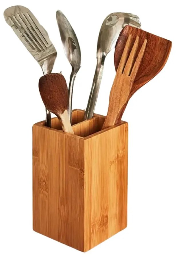 Goodhome Stojan na nože a varešky s 2 priehradkami DELI