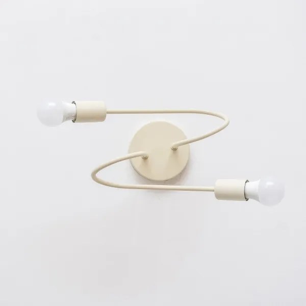 Prisadený luster OXFORD 2xE27/15W/230V krémový