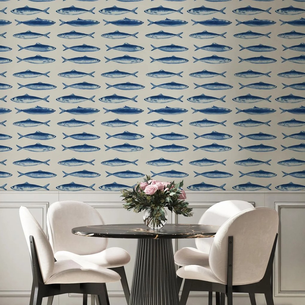 Fototapeta - Modré ryby (147x102 cm)