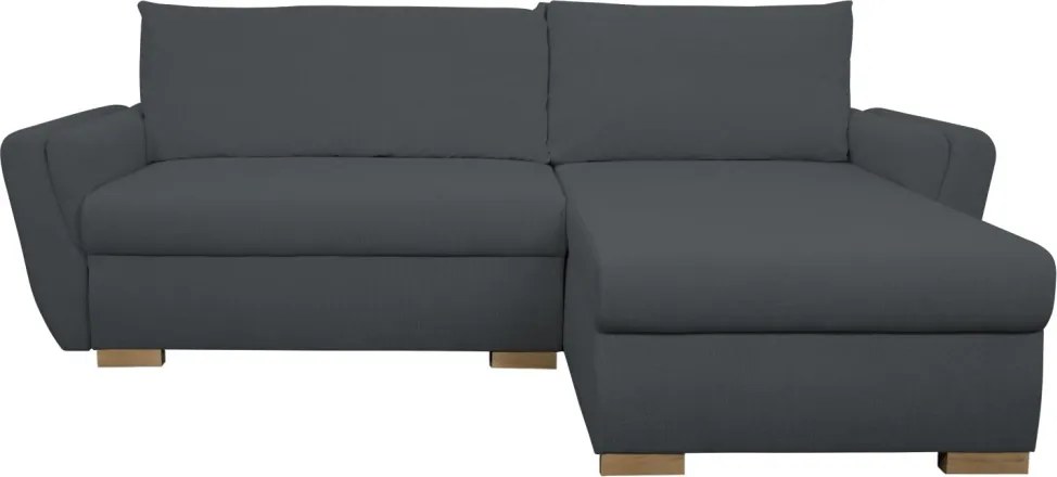 Rohová sedačka Helvetius, tmavo šedá látka