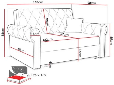 Rozkladacia pohovka Carivia Roma III (zelená) (s úl. priestorom). Vlastná spoľahlivá doprava až k Vám domov. 1105519