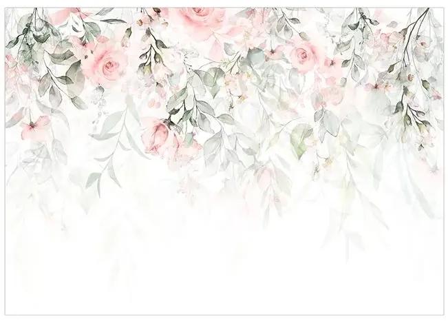 Fototapeta - Waterfall of Roses - First Variant Veľkosť: 250x175, Verzia: Premium