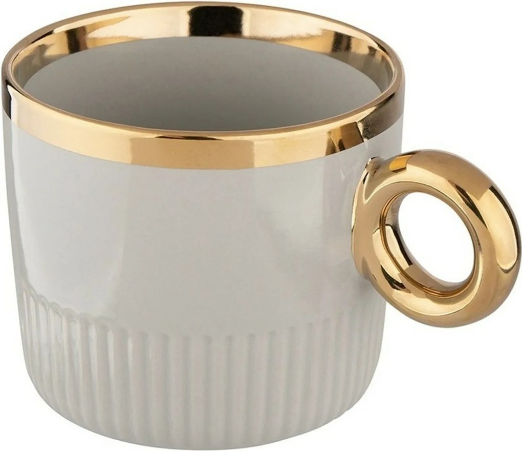 Altom Porcelánový hrnček Palazzo lines 350 ml, šalviová