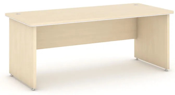 Kancelársky písací stôl ARRISTO LUX, 200x90 cm, breza