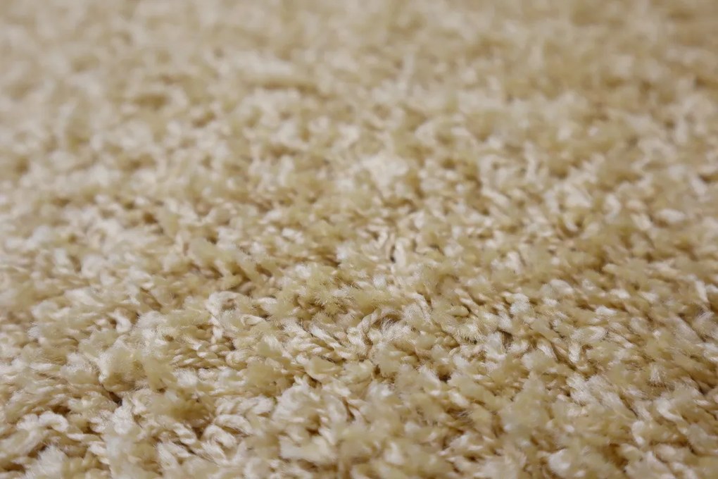 Vopi, Koberec behúň na mieru Color Shaggy béžový, šíre 100 cm, béžová, detská izba