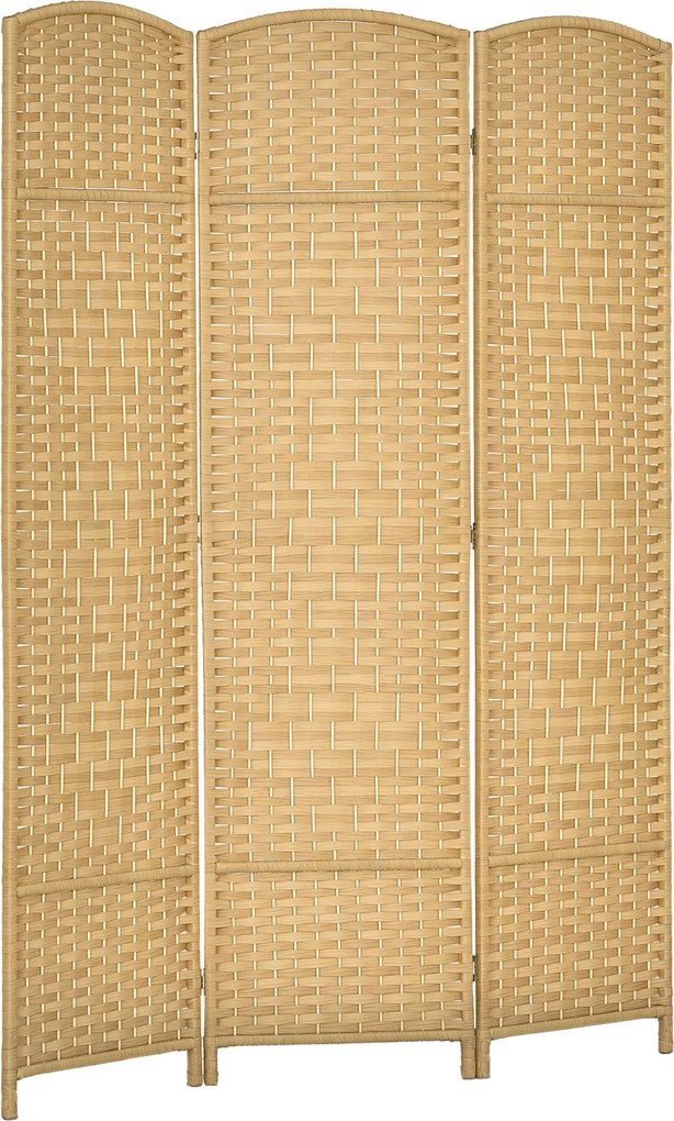 HOMCOM 3-panelový sklápací paravan 135x180 cm Dividers pre súkromie vyrobený z polypropylénu | Aosom