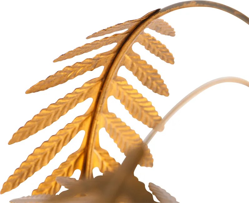 Art Deco stolná lampa zlatá 3-svetlo - Botanica