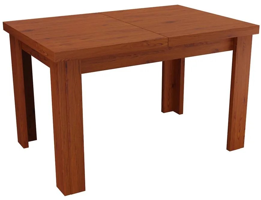 Rozkladací stôl  malý 120/160x80cm dub storočný