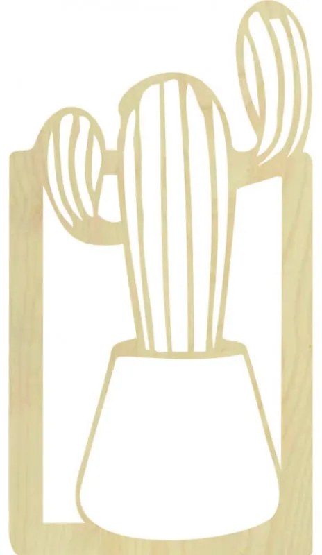 Štýlový obraz na stenu - KAKTUS ELIEE | SENTOP PR0402-A plywood