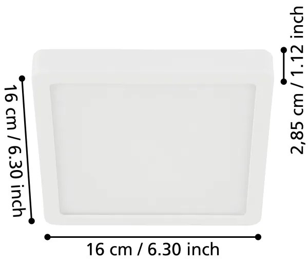 Eglo 900646 - LED kúpeľňové stropné svietidlo FUEVA LED/11W/230V IP44 biela